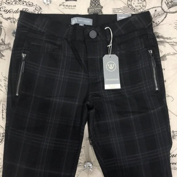 WIT & WISDOM Ab-Solution Side Zip Skinny Pants - Picture 3 of 6